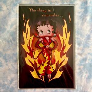 Vintage 2006 Betty Boop "Bad Girl" 3D card with envelope - NEW IN PACKAGING